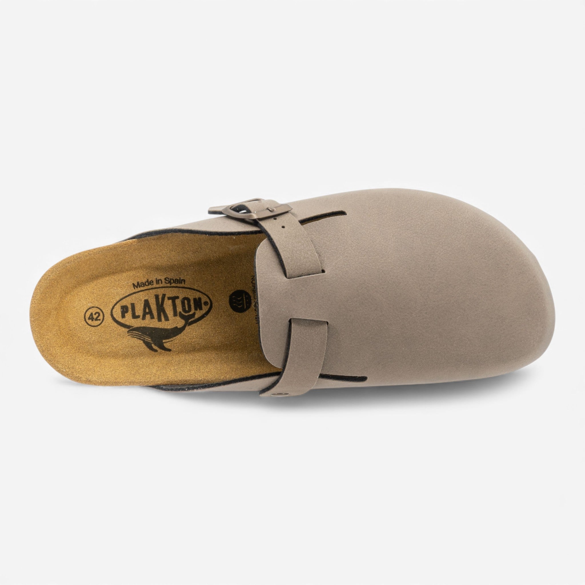 Blogg Womens Clog - Taupe Chicago (synthetic leather)