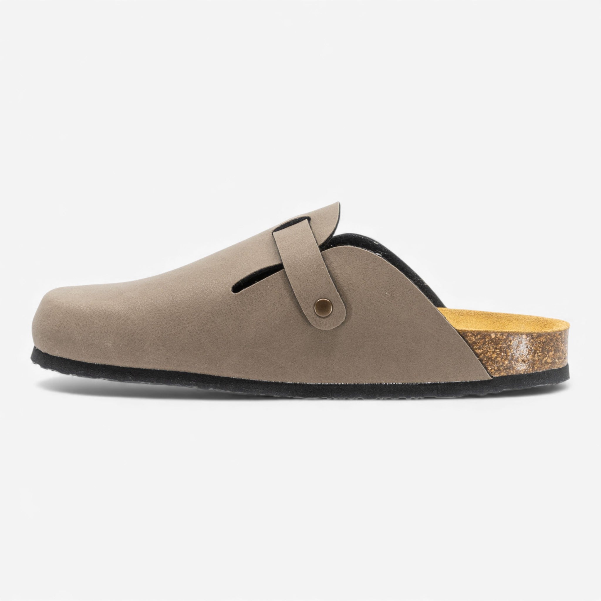 Blogg Womens Clog - Taupe Chicago (synthetic leather)