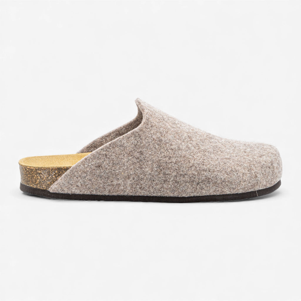 Konnor Mens Clog - Brown Fieltro (wool blend)