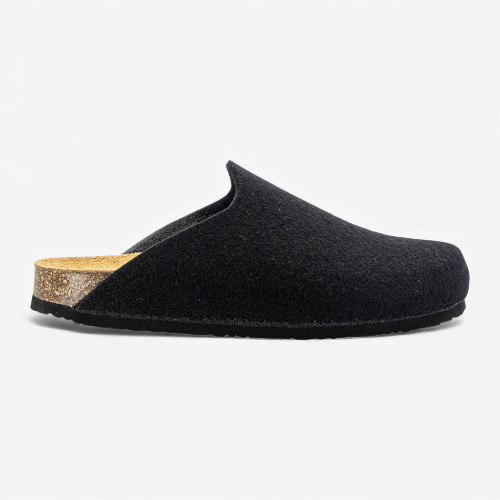 Konnor Mens Clog - Negro Fieltro (wool blend)