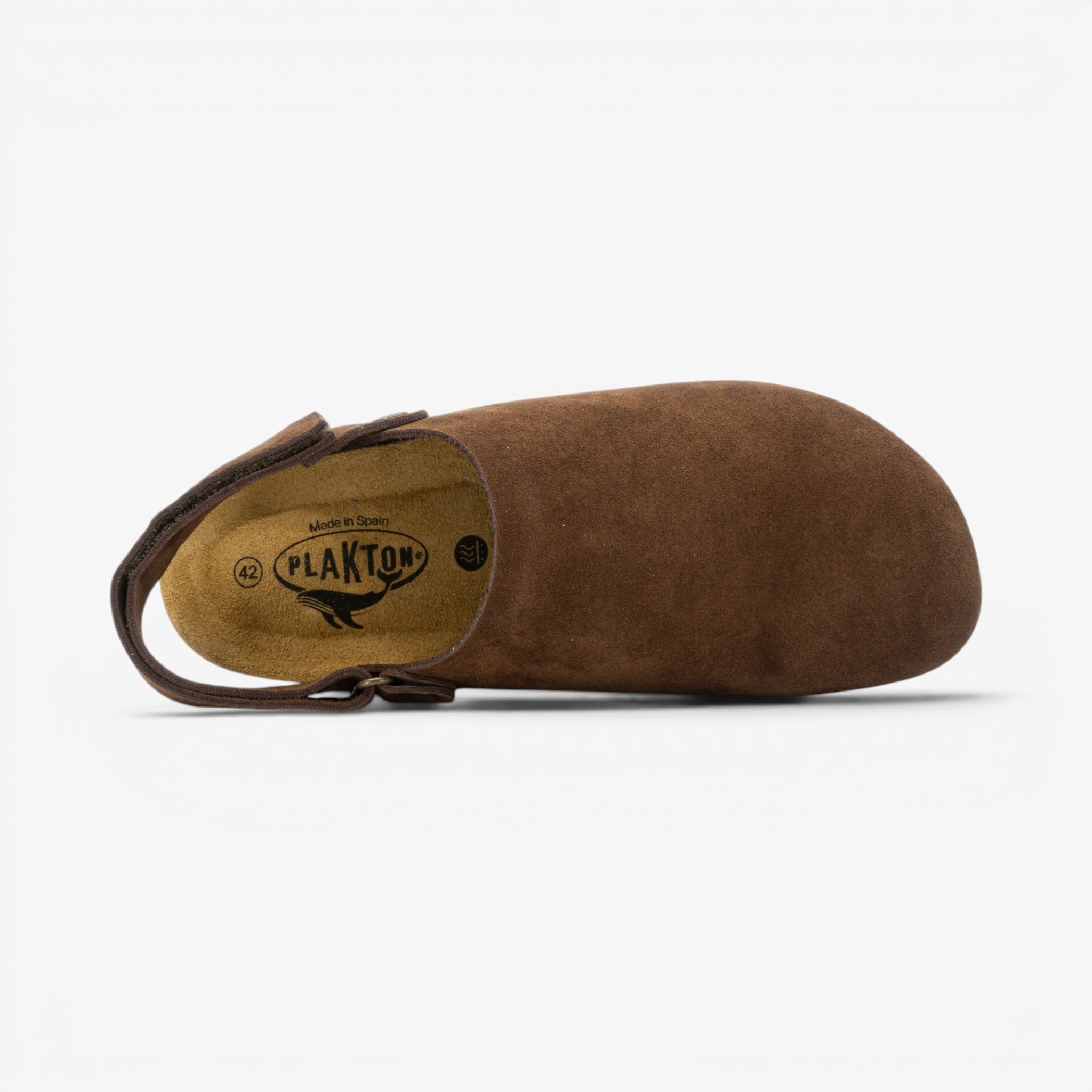Oslo Mens Clog - Marron Serraje Top (recycled suede)