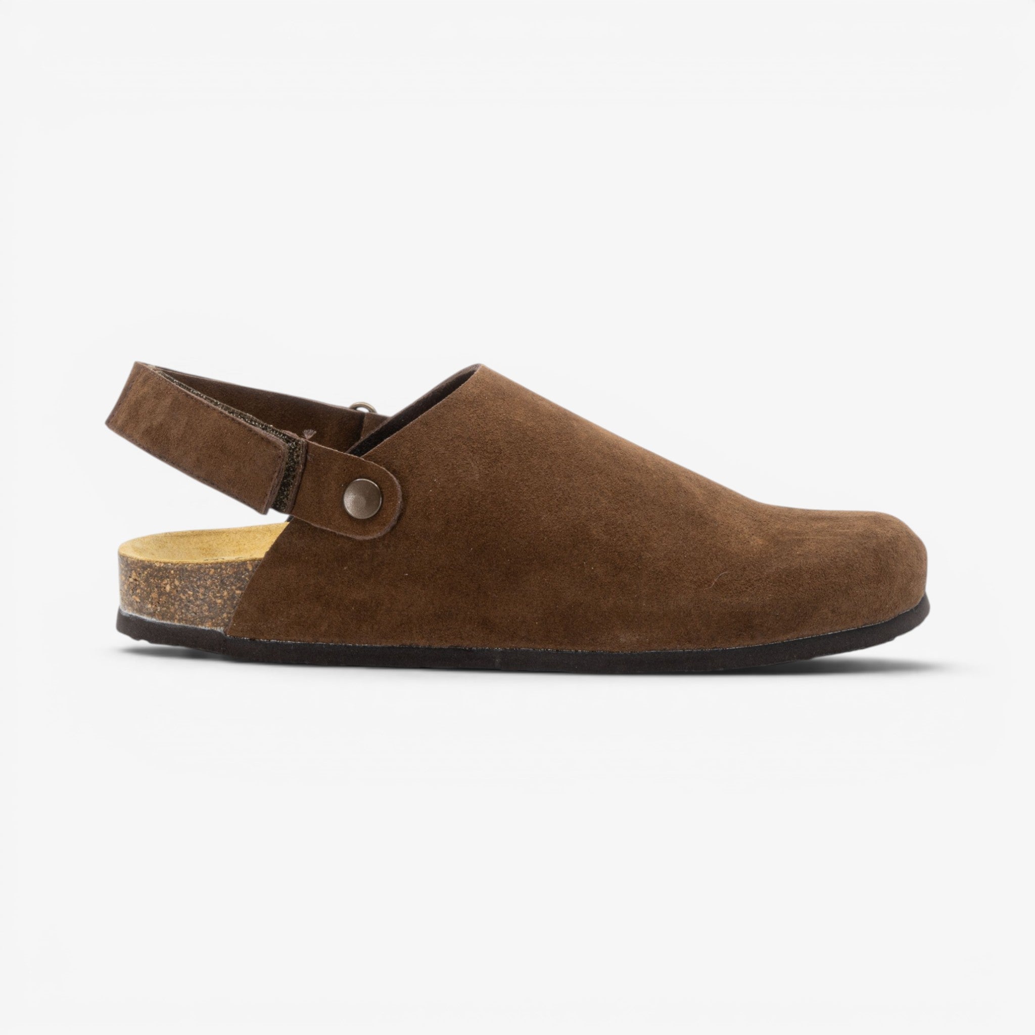 Oslo Mens Clog - Marron Serraje Top (recycled suede)