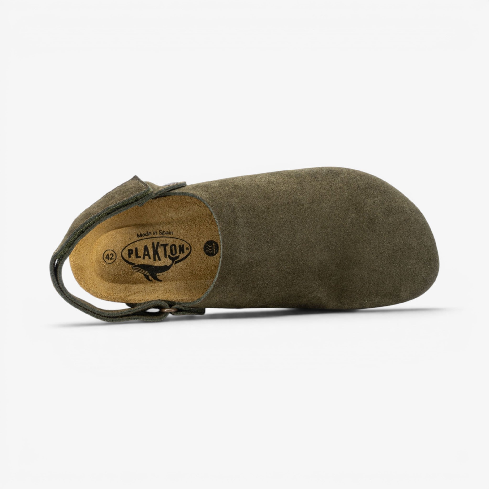 Oslo Mens Clog - Militar Serraje Top (recycled suede)