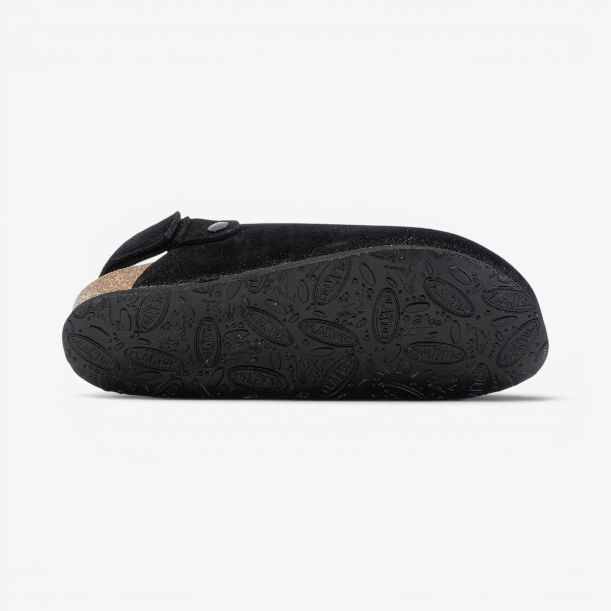 Oslo Mens Clog - Negro Serraje Top (recycled suede)