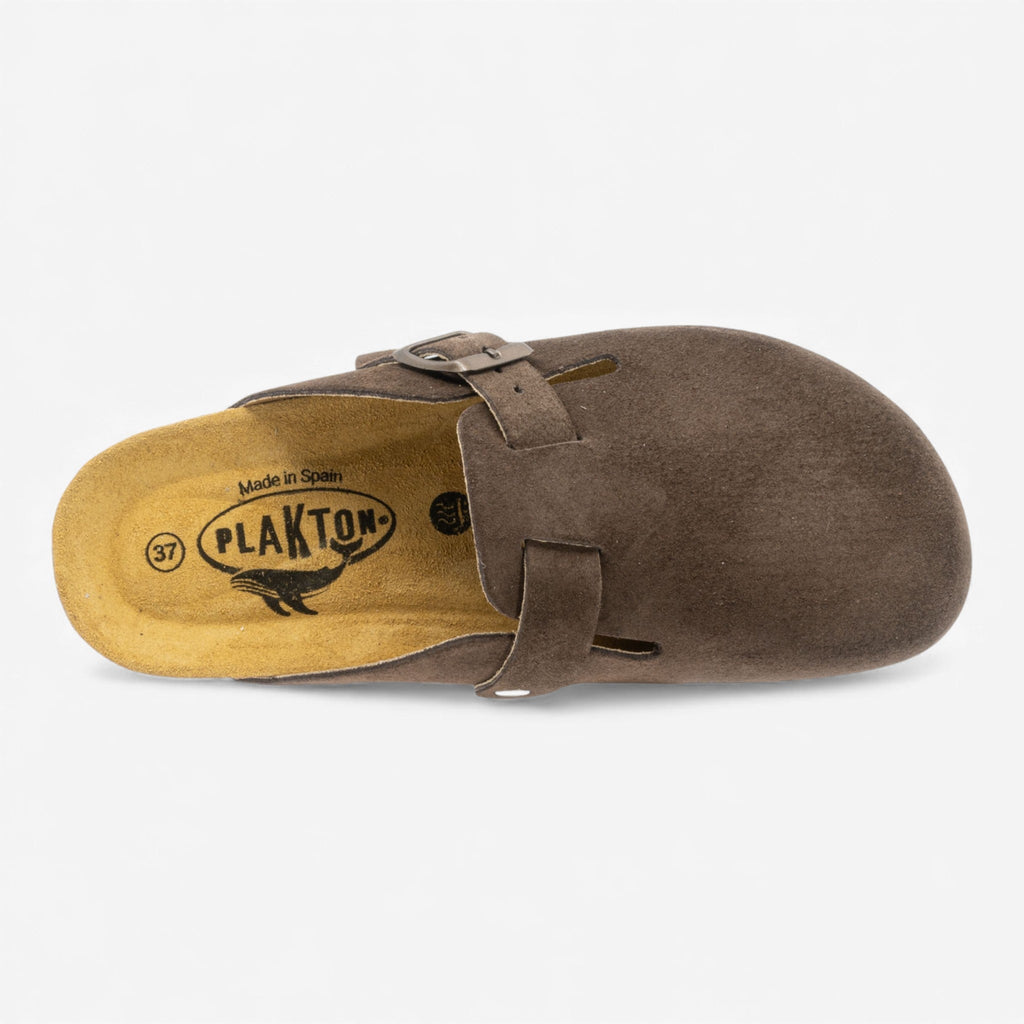 Blogg Womens Clog - Marron Afelpado (suede)