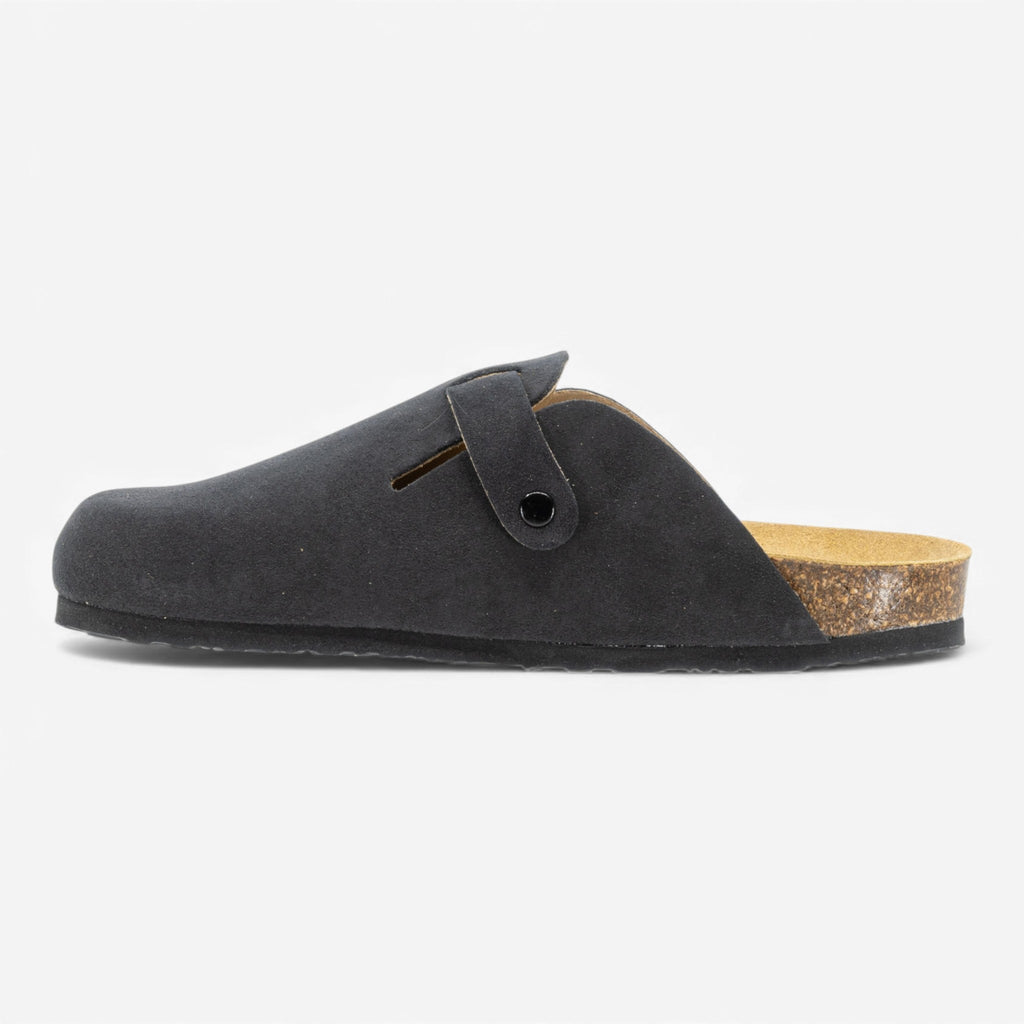 Blogg Womens Clog - Carbon Afelpado (suede)