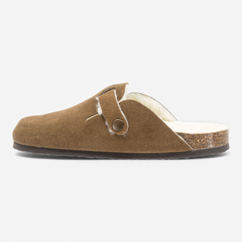 Blogg Lined Womens Clog - Vison Afelpado (suede)