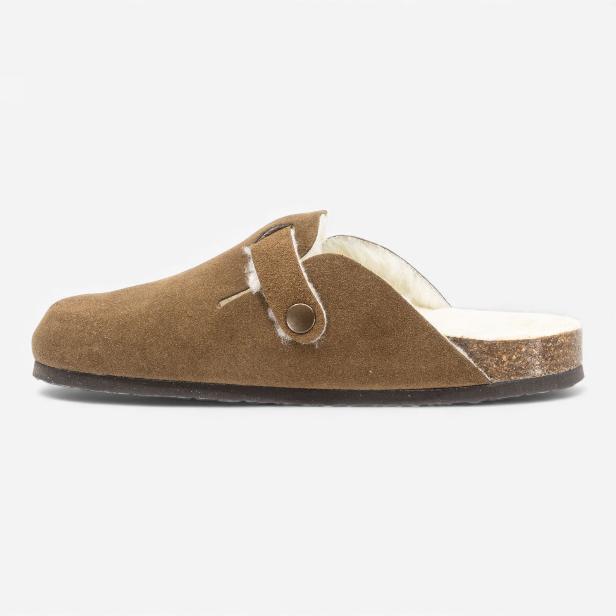 Blogg Lined Womens Clog - Vison Afelpado (suede)