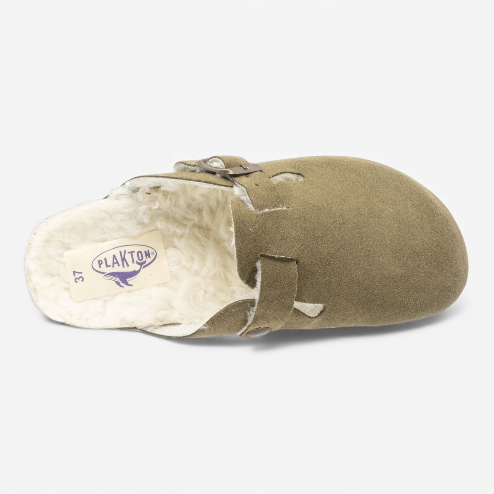 Blogg Lined Womens Clog - Light Khaki Afelpado (suede)