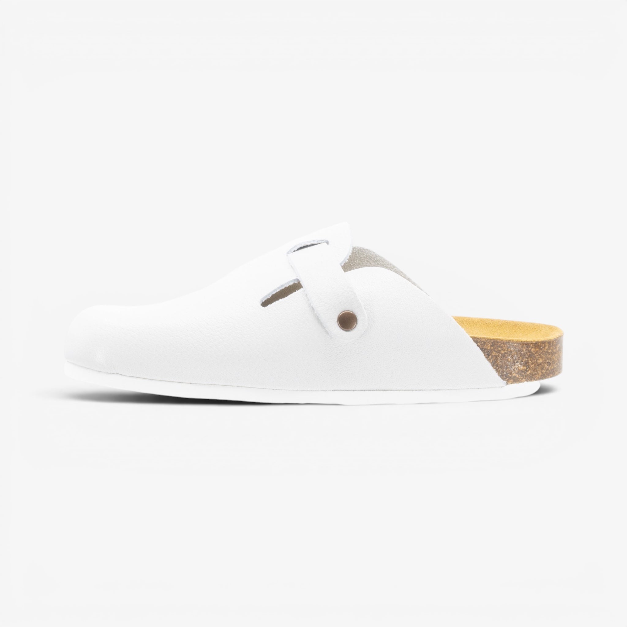 Blogg Womens Clog - Blanco Buffalo (premium leather)
