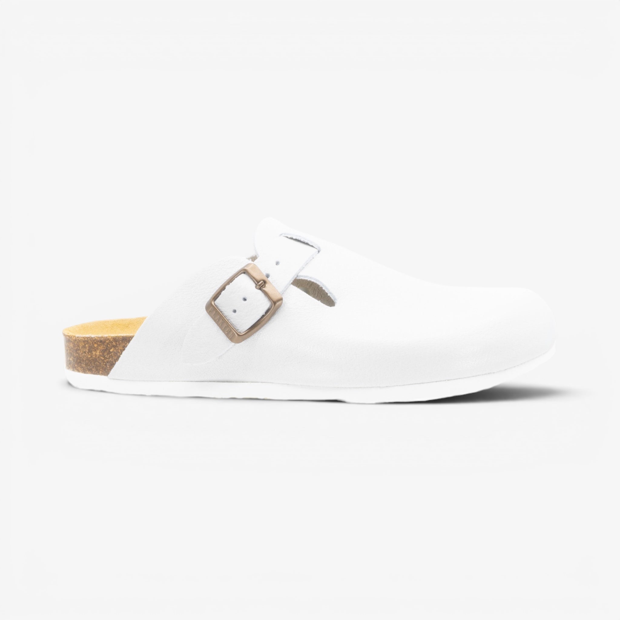 Blogg Womens Clog - Blanco Buffalo (premium leather)