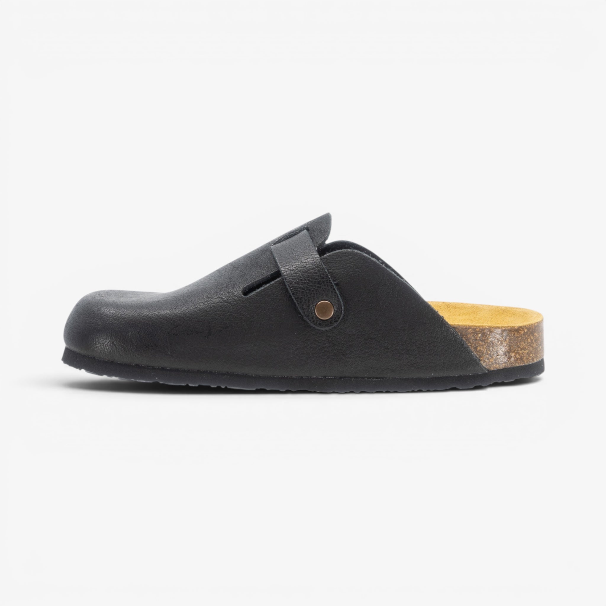 Blogg Womens Clog - Negro Buffalo (premium leather)