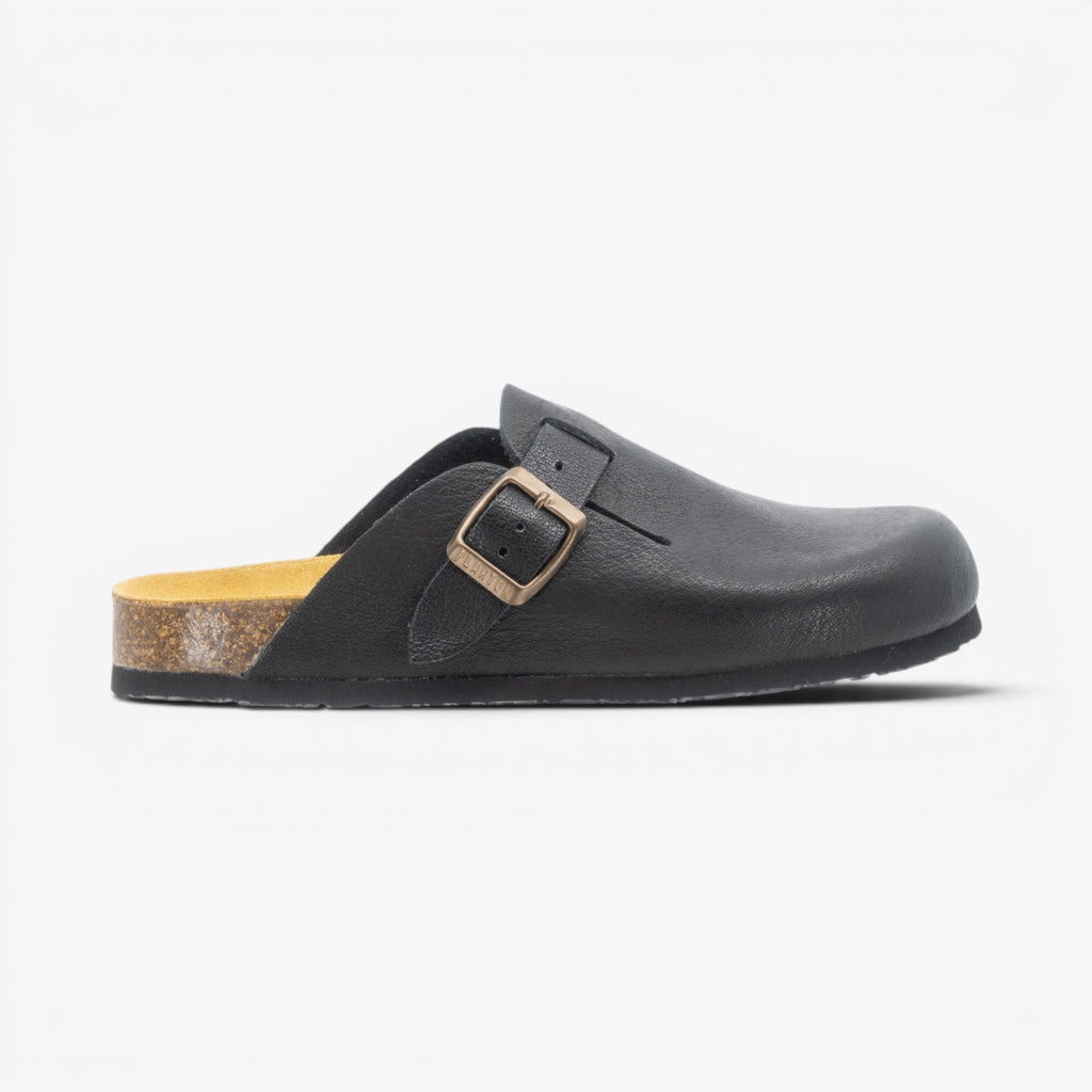 Blogg Womens Clog - Negro Buffalo (premium leather)