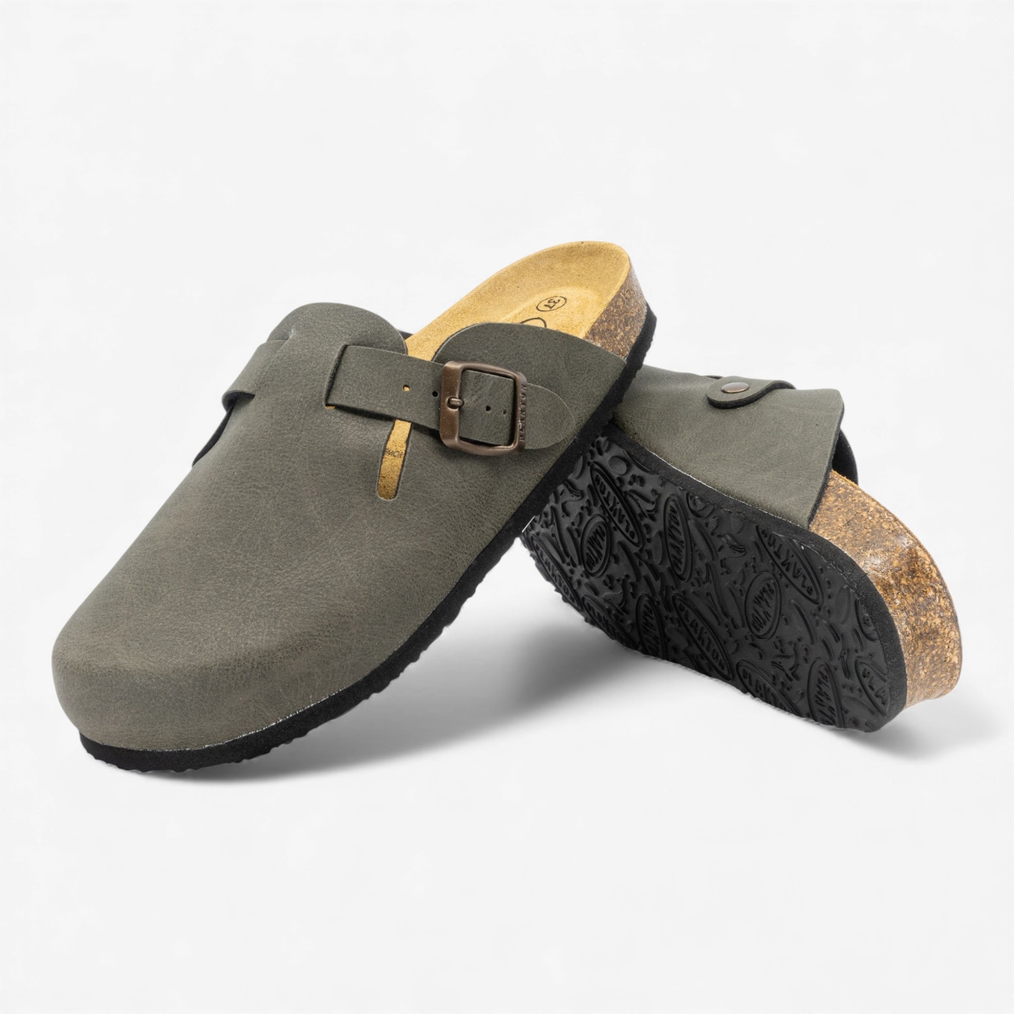 Blogg Womens Clog - Kaki Chicago (synthetic leather)