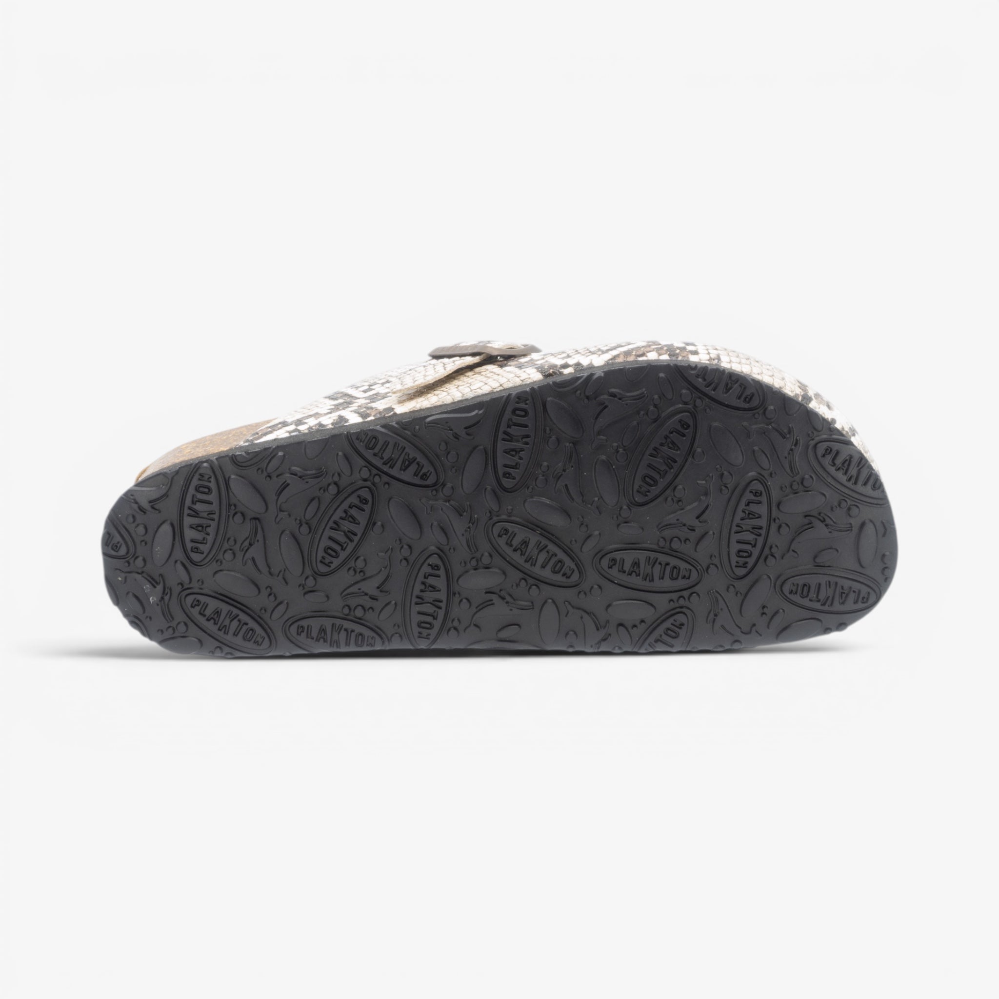Blogg Womens Clog - Crema Snake Manbalina (faux snake)