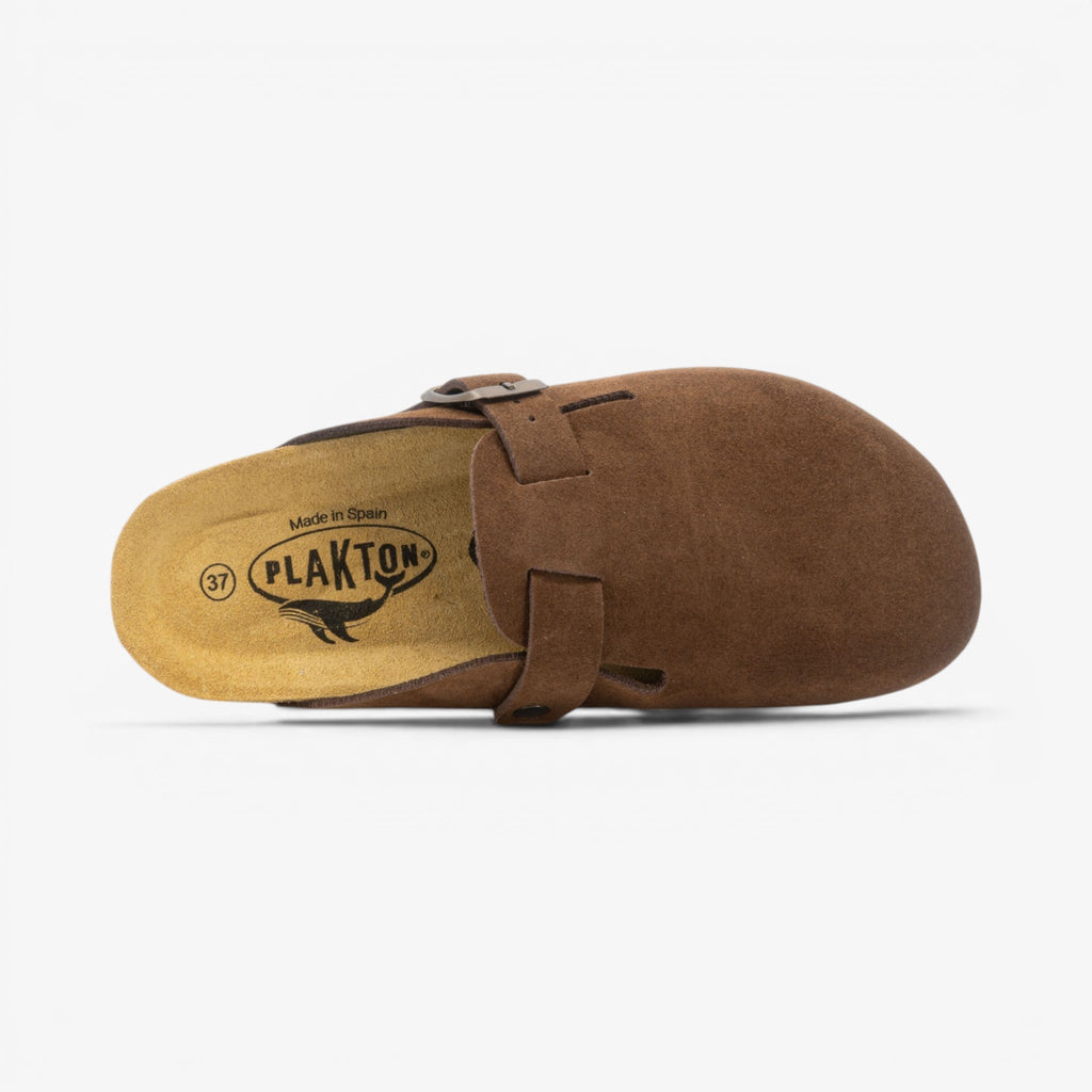 Blogg Womens Clog - Marron Serraje Top (recycled suede)