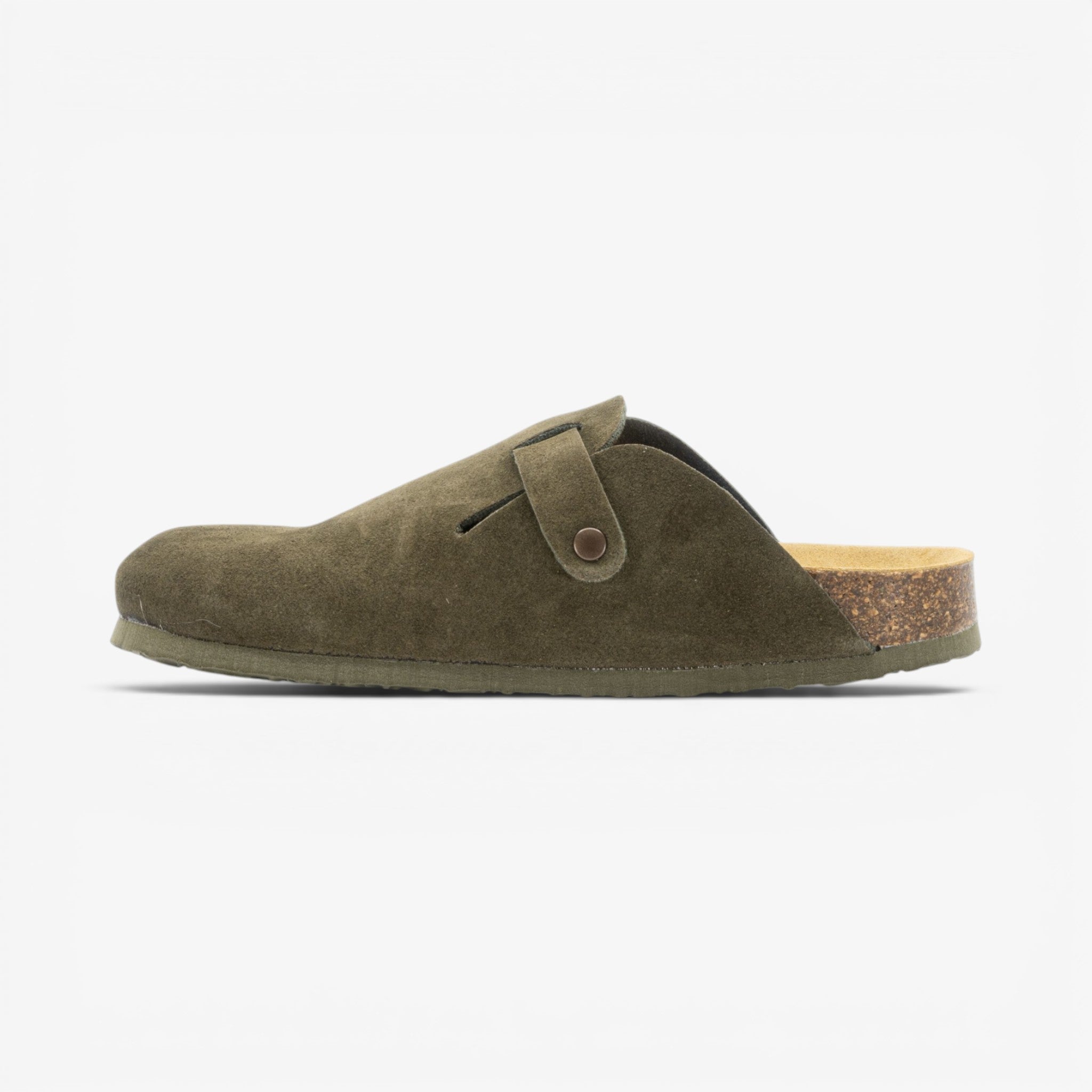 Blogg Womens Clog - Militar Serraje Top (recycled suede)