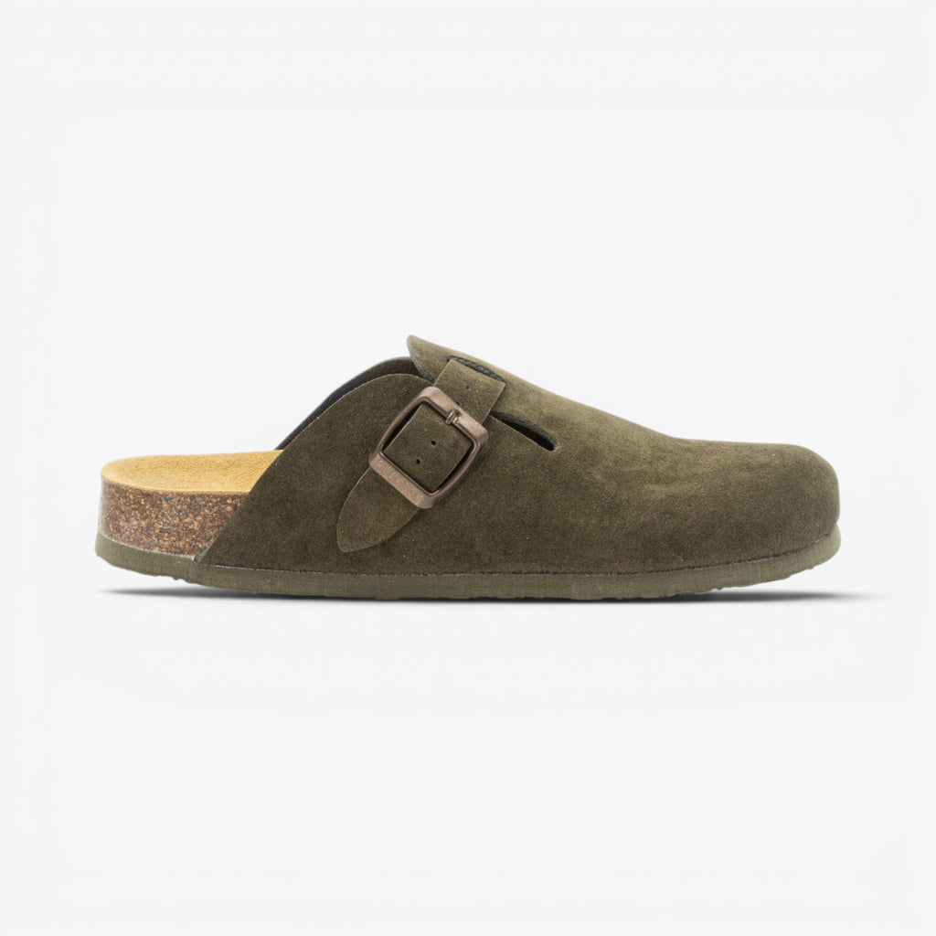 Blogg Womens Clog - Militar Serraje Top (recycled suede)