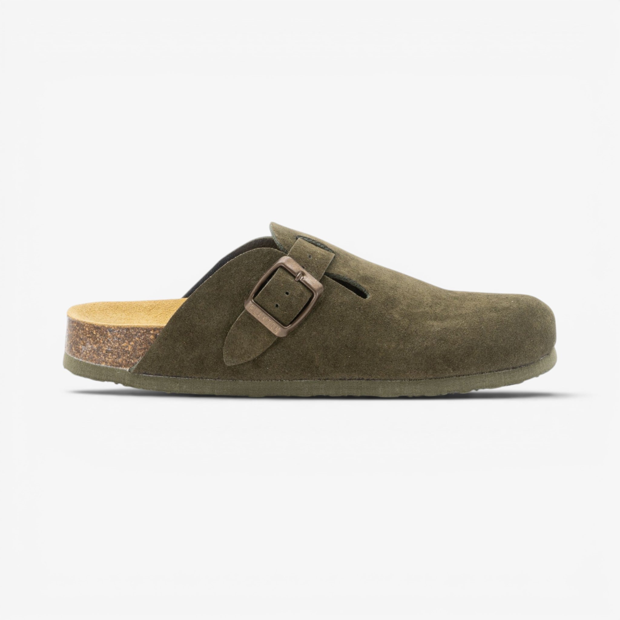 Blogg Womens Clog - Militar Serraje Top (recycled suede)