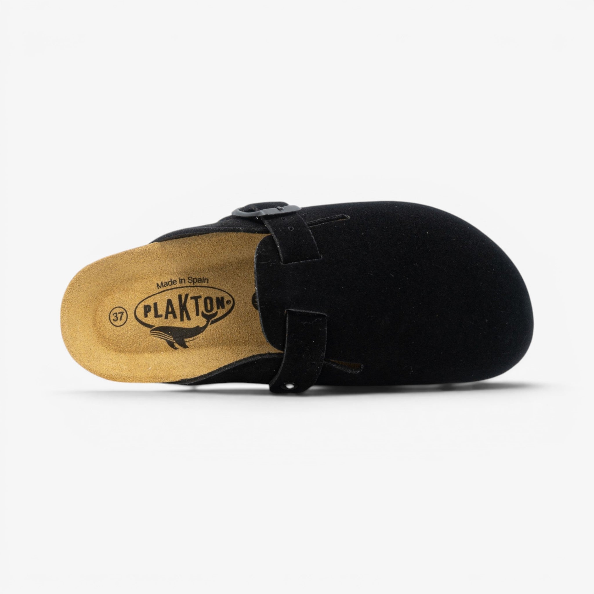 Blogg Womens Clog - Negro Serraje Top (recycled suede)