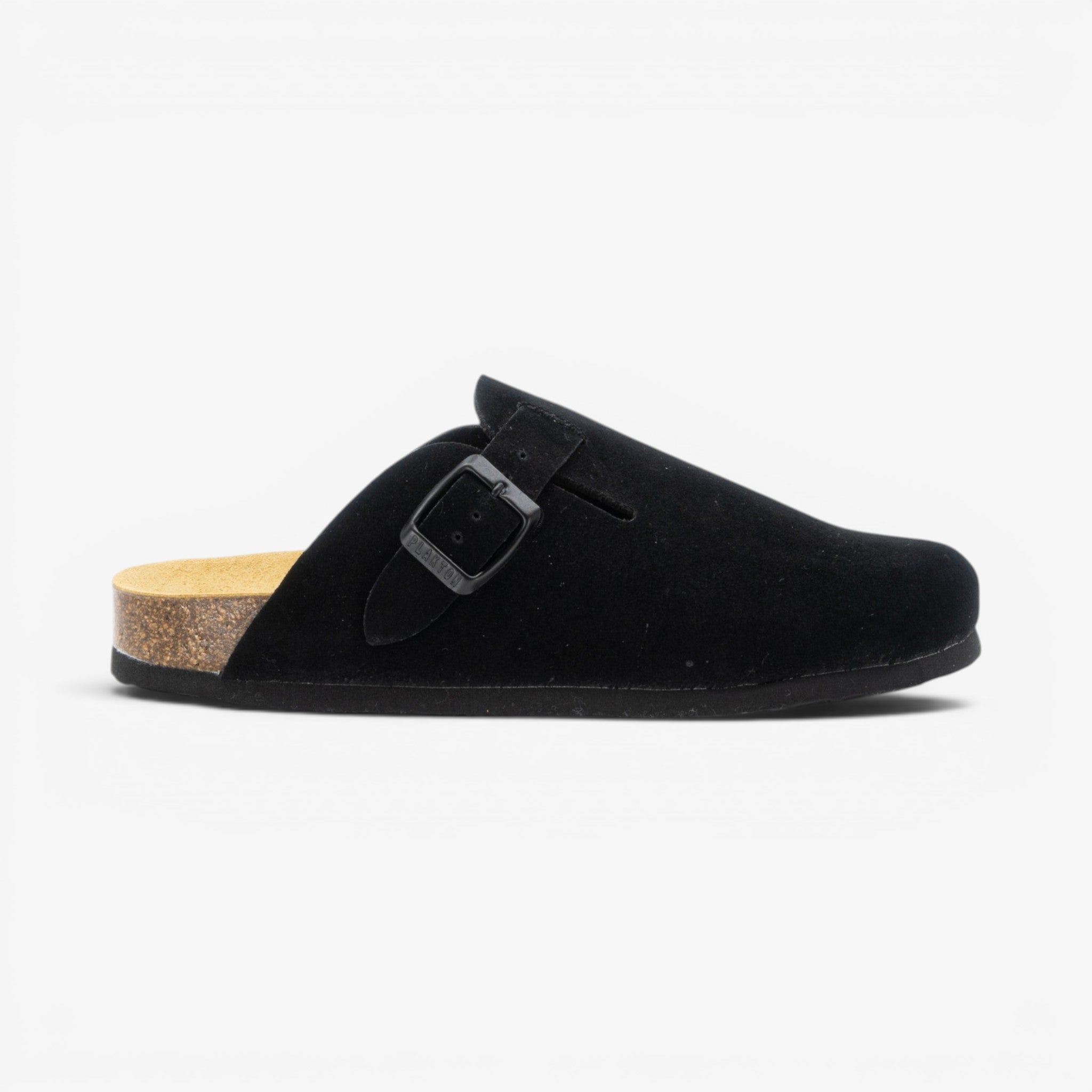 Blogg Womens Clog - Negro Serraje Top (recycled suede)