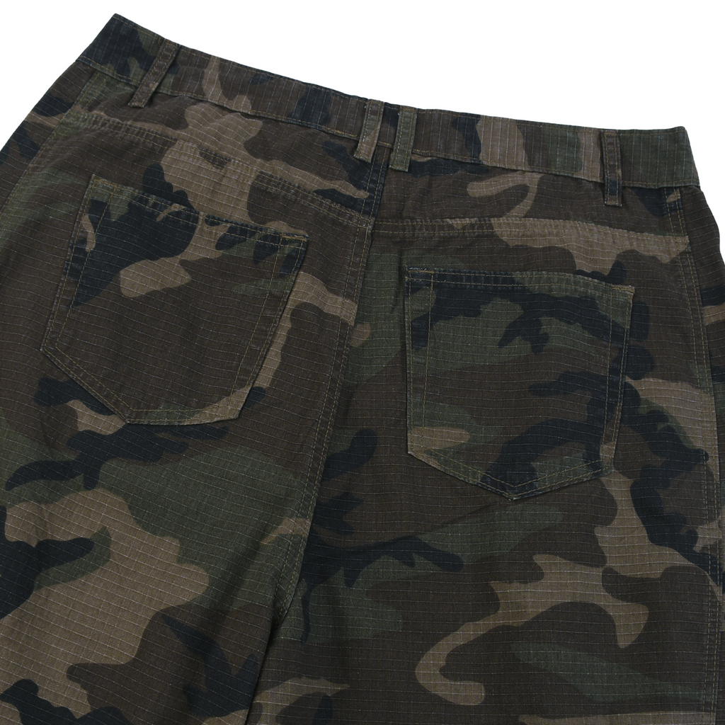 Ripstop Barrel Leg Trousers - Camo