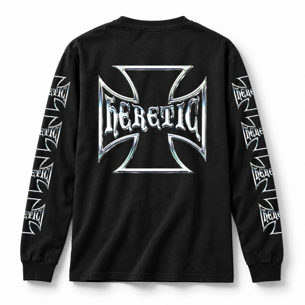 Chrome Long Sleeve T Shirt - Black