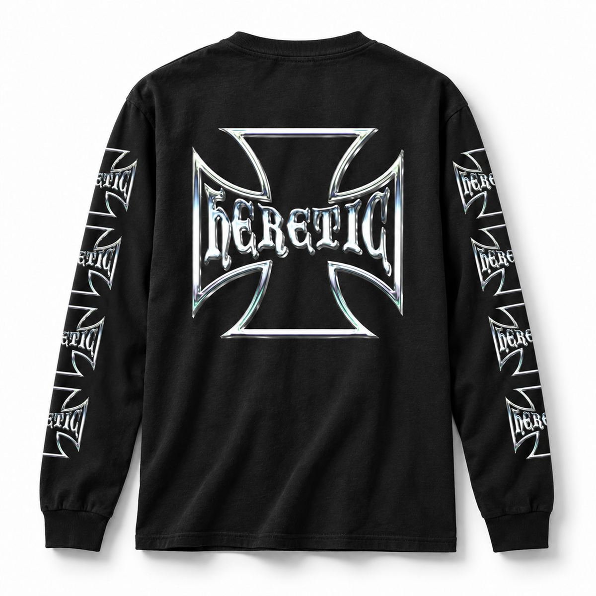 Chrome Long Sleeve T Shirt - Black