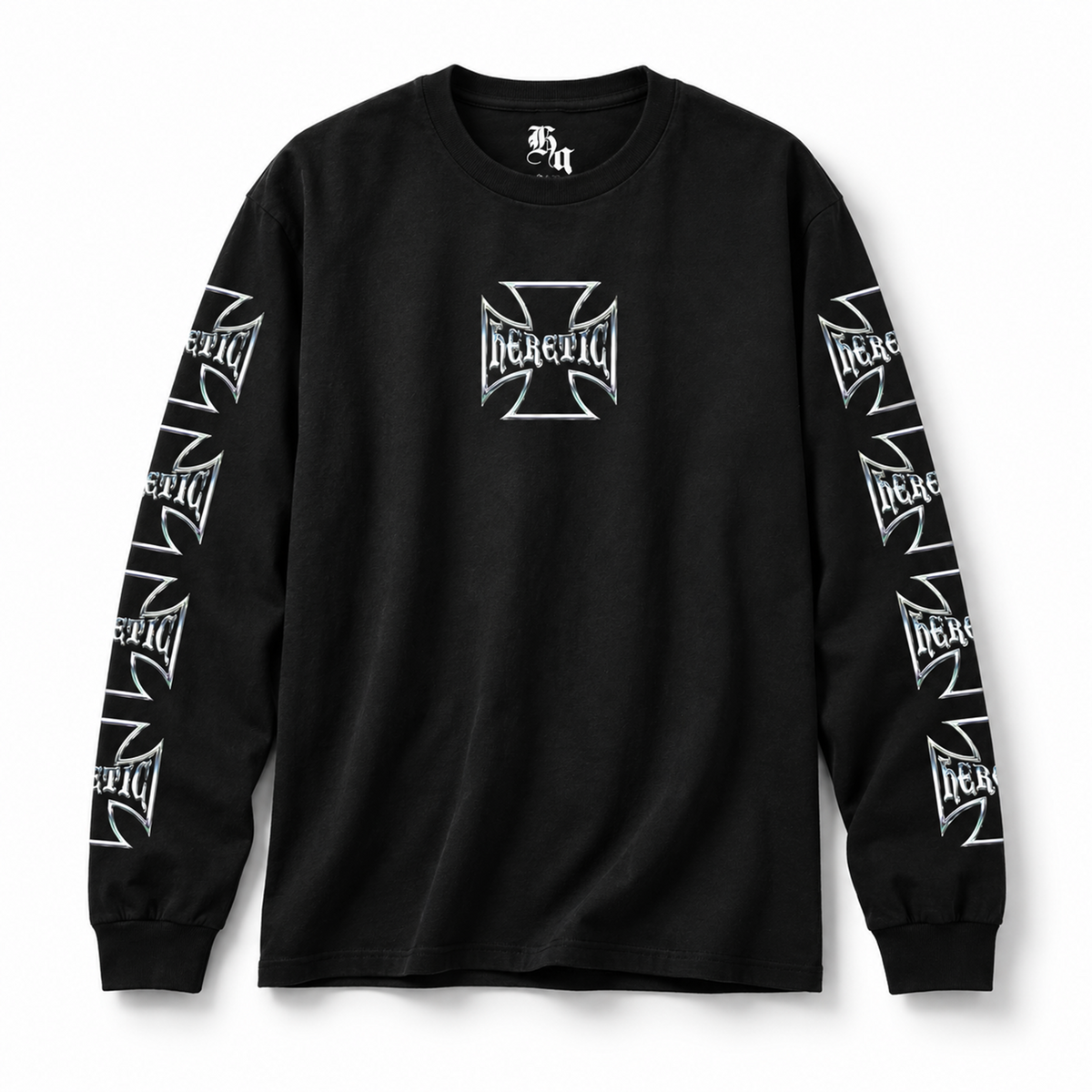 Chrome Long Sleeve T Shirt - Black